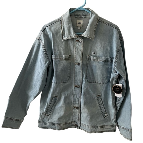VANS SURF SUPPLY 'LEILA' WOMEN'S DENIM JACKET - WATER WASH Size M - Picture 6 of 14